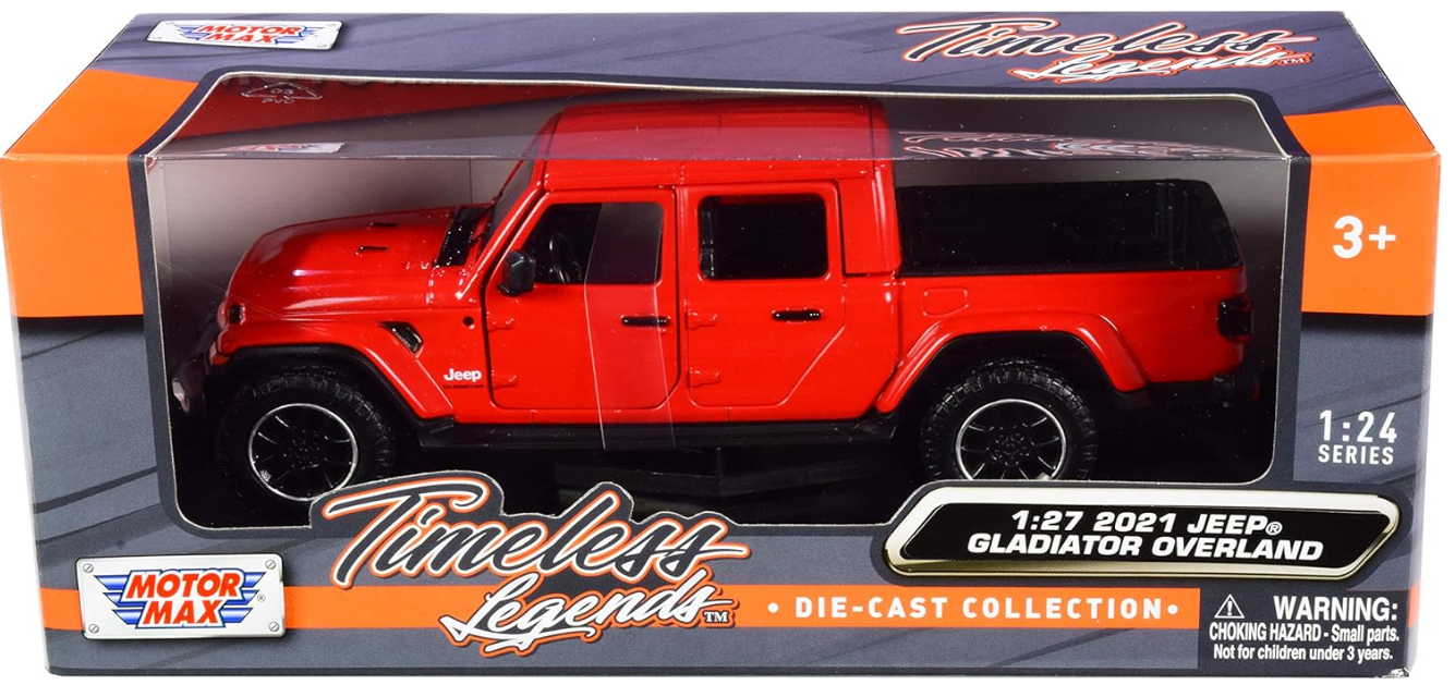 Jeep Gladiator Overland Hard Top Red 2021 1:24