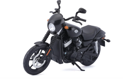 Moto MT 1:12 Harley-Davidson 2015 Street 750 Negra | Motocicleta de Colección