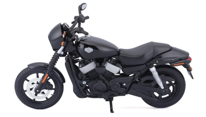 Moto MT 1:12 Harley-Davidson 2015 Street 750 Negra | Motocicleta de Colección