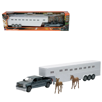 Chevy Silverado w/ Horse Trailer 1:43