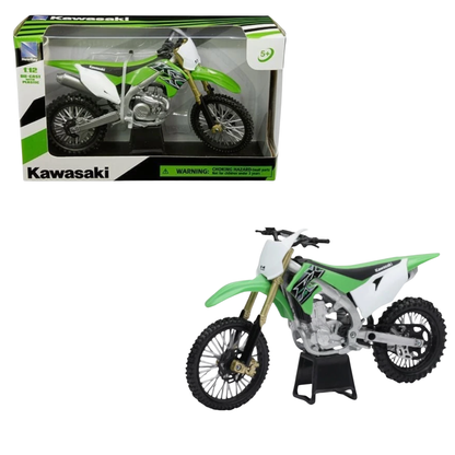 MR Moto 1:12 Kawasaki 2019 KX450F Dirt Bike | Motocicleta Cross de Colección