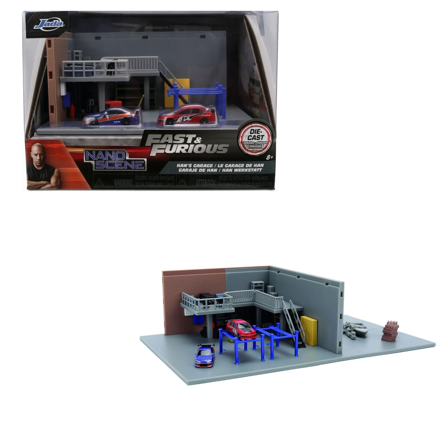 Fast & Furious Nano Scene - Han's Garage (2PC)