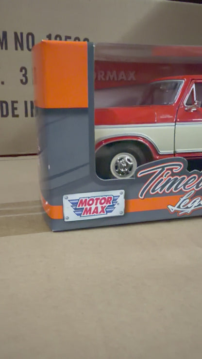 Ford F-150 1979 Orange/Cream 1:24 Motormax