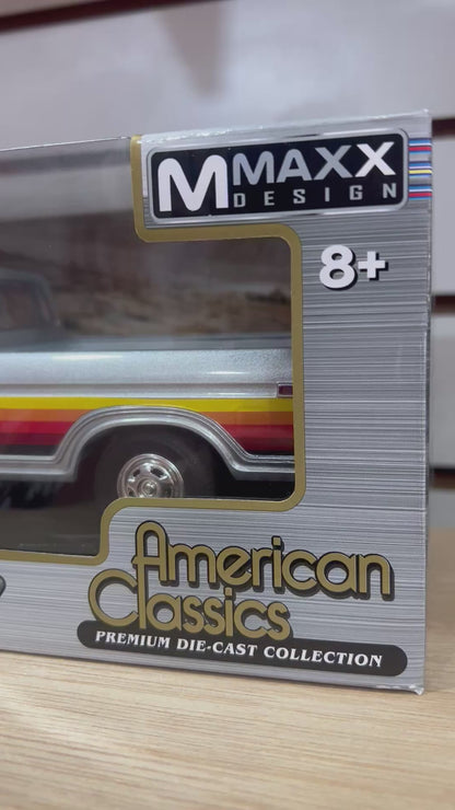 1979 Ford F150 Silver Orange 1:24 Edicion Especial